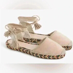 J. Crew Desert Canyon Espadrille Ankle wrap, tassel tie, Suede upper sho… ❤️